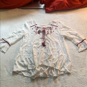 Kids XL White/Red/Blue Kandy KISS Blouse